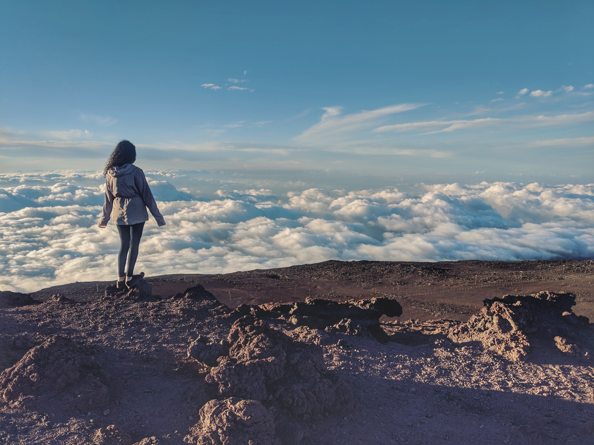 Above the clouds