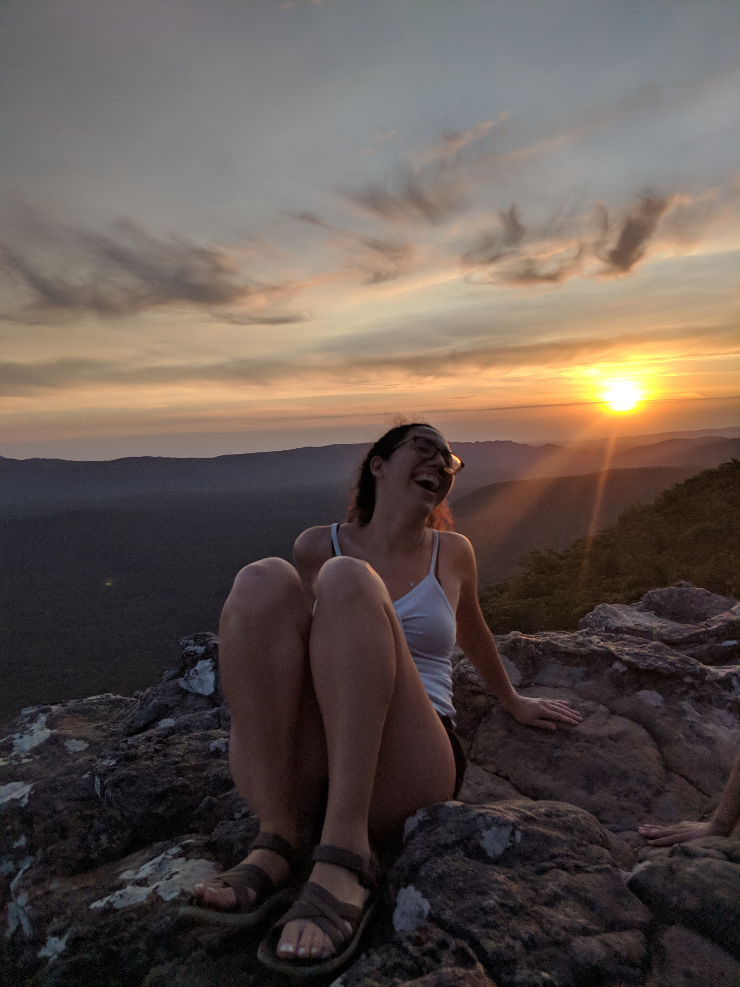 Sunset in the mountains